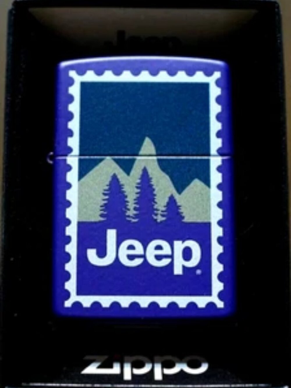 Jeep Blue Postage Stamp Lighter